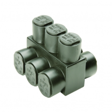 Burndy 1PLD6003 - BLKTAP,DBL,3 PRTS, 600-4