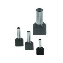 Burndy YFTW1810T - Twin Wire Ferrules, OD: 0.217 IN