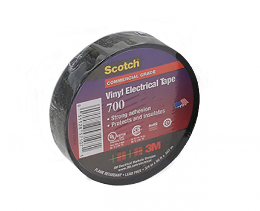 3M 700 Series 3/4” x 66’ Vinyl Electrical Tape