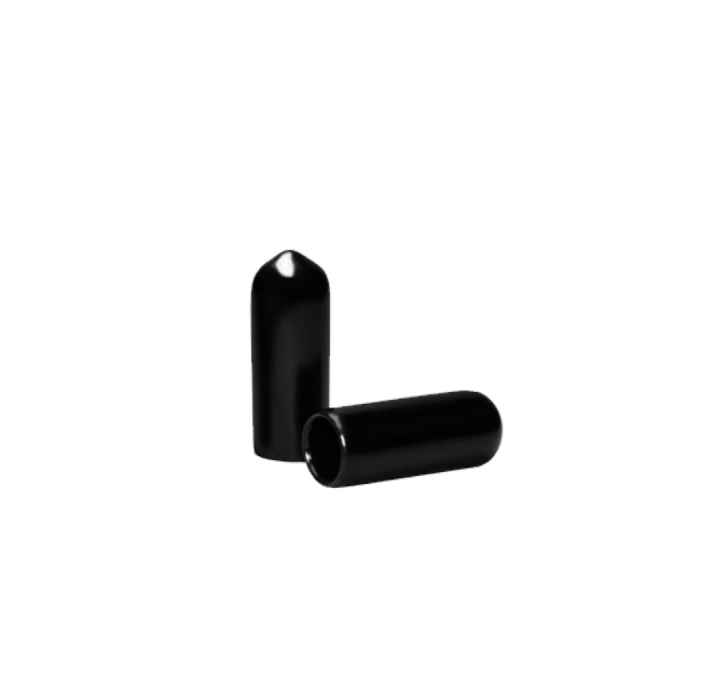 Cap, Rod, 3/8” Black