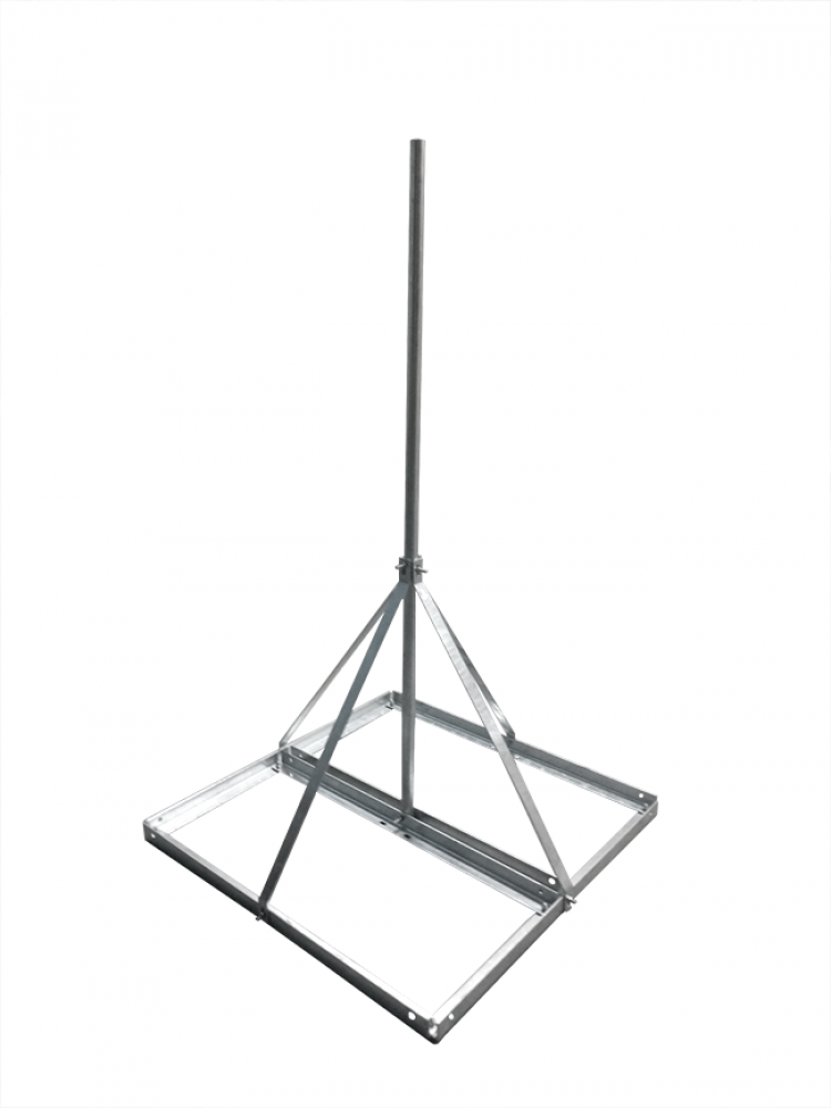 Light Weight Non Pen Roof Mount, Single 1.34”  x 72 “ Pipe