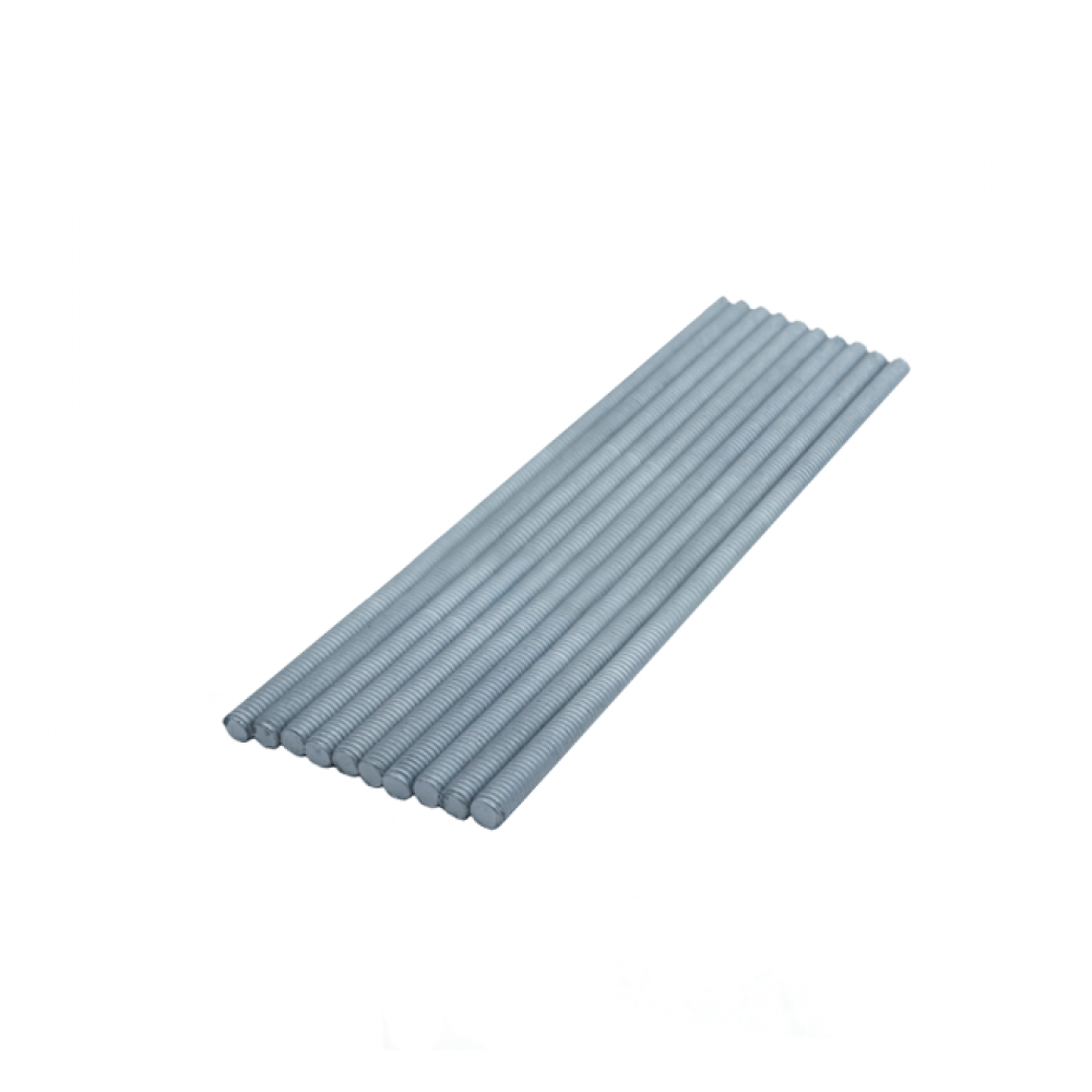 Galvanized Threaded Rod, 3/8&#34;-16 x 12&#34;