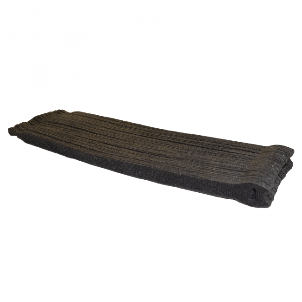 Tie Wrap Hook & Loop, black, 3/4” x 12”