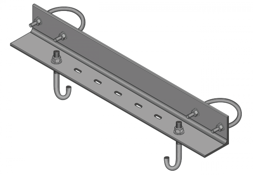 24” Double Post Bridge Support Angle