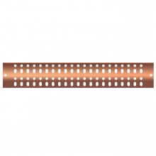 Cadre HW.BBU.4x24 - 4” X 24”, Universal Hole Pattern - Bare Copper