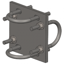 Cadre HW.CP.238.278 - Cross Over Plate, 2-3/8” OD to 2-7/8” OD