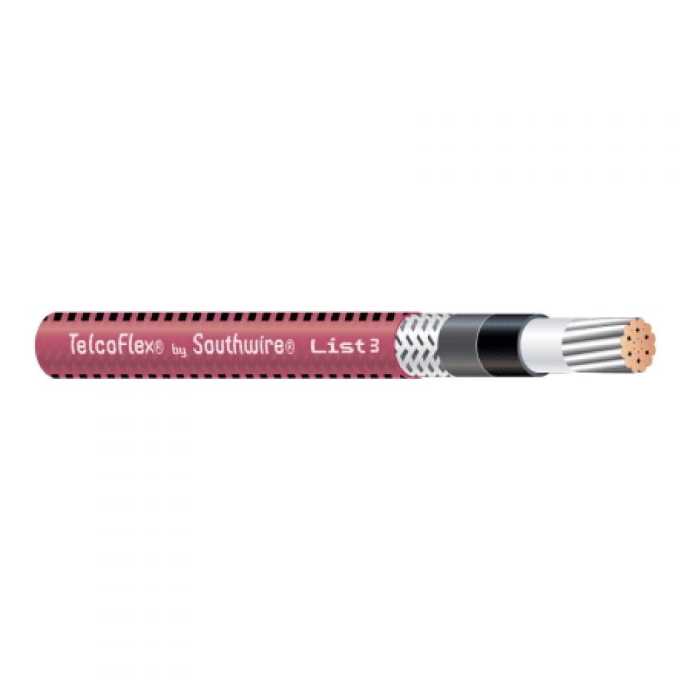 12ga TelcoFlex® L3 RHH LSZH 105C 600V - RED Braid Tracer